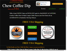Tablet Screenshot of chewcoffeedip.com
